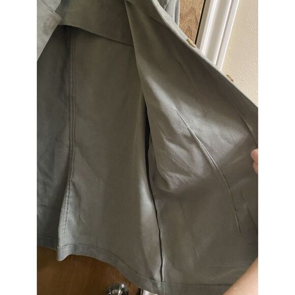 Vintage Norton Studio Women's Button Jacket Sz 16 Mint Green Pockets Mock Neck - Picture 16 of 16